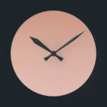 Smooth Skin Gradient Round Clock<br><div class="desc">Smooth Skin Gradient Gradient Wall Clock by Gerson Ramos.</div>