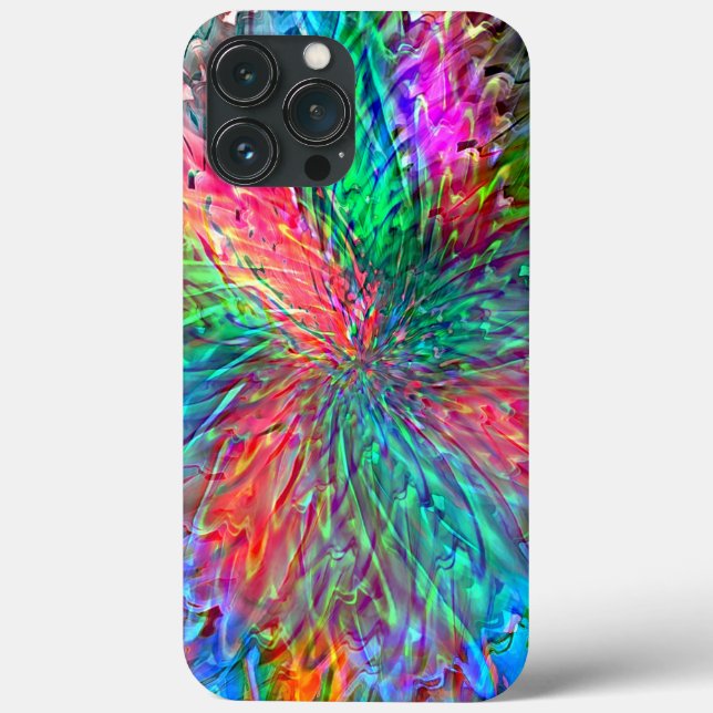 Smooth spiral in overlapping showy coloured spots Case-Mate iPhone case (Back)