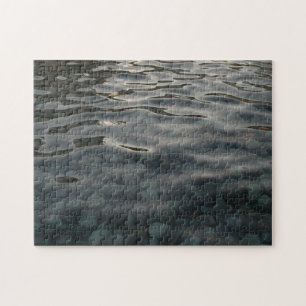 Smooth Stones in Rippled Water Series, Photo 5 Jigsaw Puzzle