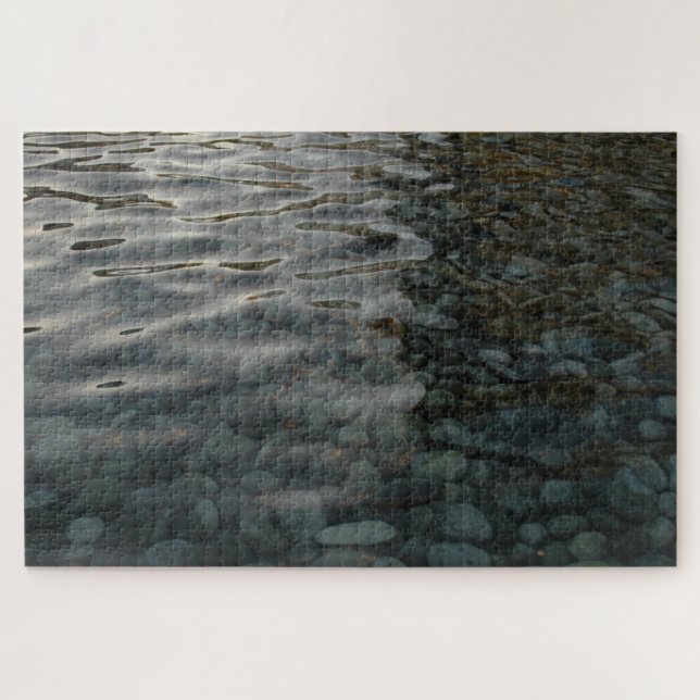 Smooth Stones in Rippled Water Series, Photo 6 Jigsaw Puzzle (Horizontal)