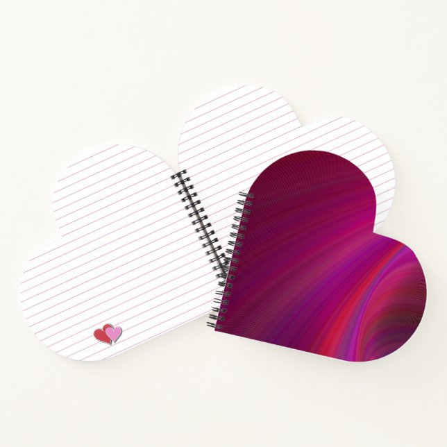 Smooth Texture Personalised Purple Spiral Notebook (Inside)