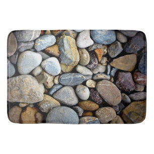 SMOOTH WASHED RIVER ROCKS BATH MAT