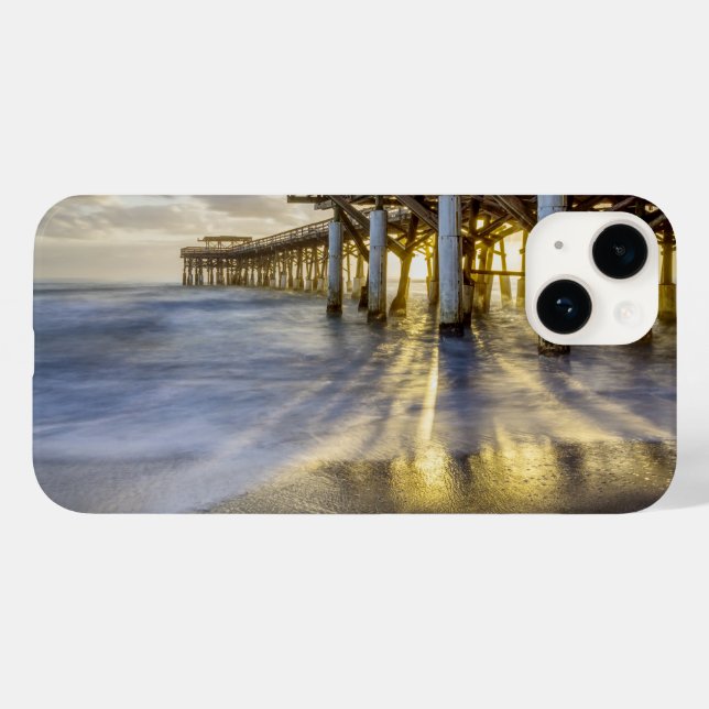 Smooth Waves At Cocoa Pier Case-Mate iPhone Case (Back (Horizontal))