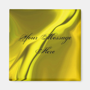 Smooth Yellow Design Magnet