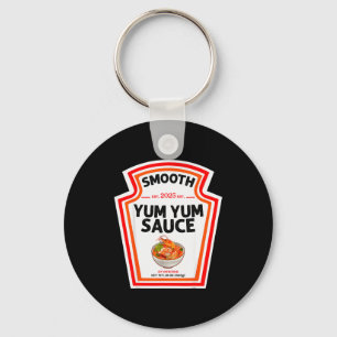 Smooth Yum Yum Sauce Condiment Costume Matching Key Ring