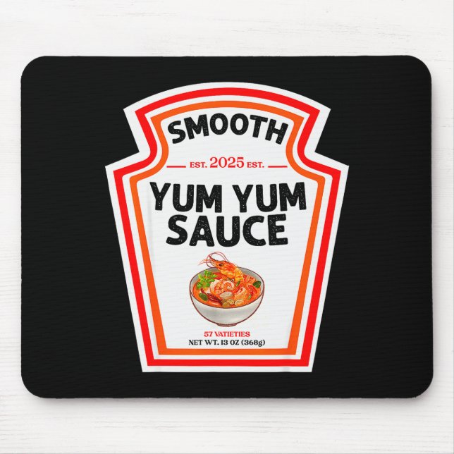 Smooth Yum Yum Sauce Condiment Costume Matching  Mouse Mat (Front)