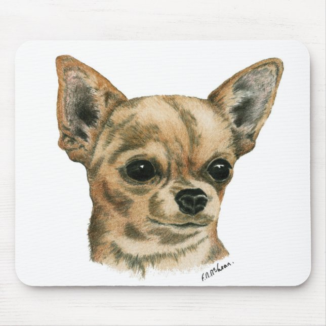 Smoothcoat chihuahua mouse mat (Front)