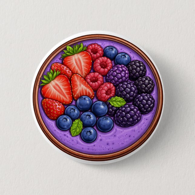Smoothie Bowl 6 Cm Round Badge (Front)