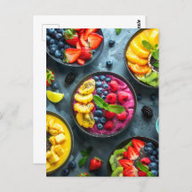 Smoothie bowls, Postcrossing