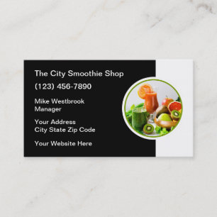 Smoothie Cafe Business Card