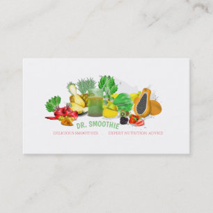 Smoothie Health Food Nutritionist Business Card