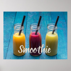 Smoothie juice drink mango orange kiwi gift luggag poster