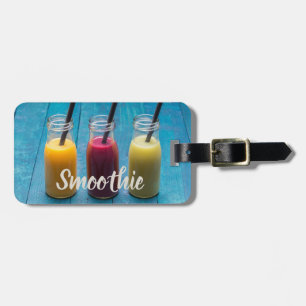 Smoothie juice drink mango orange kiwi gift luggage tag