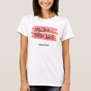Smoothie juice friendly bar sign t-shirt