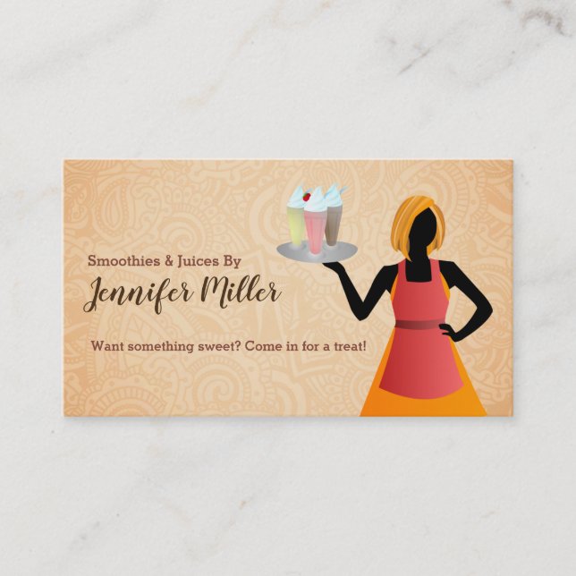 Smoothie Juices business cards (Front)
