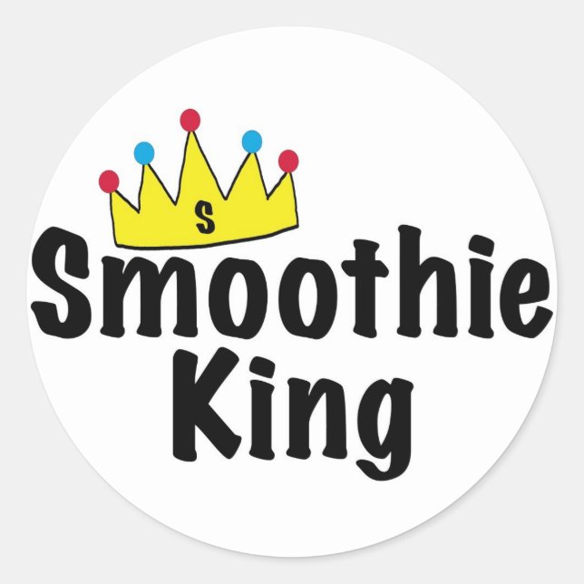 Smoothie King Classic Round Sticker (Front)