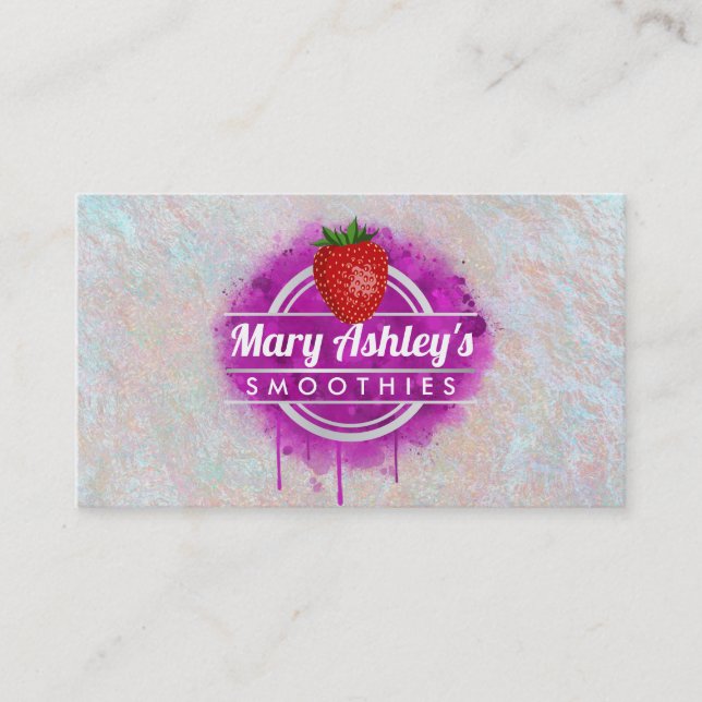 Smoothies business cards (Front)