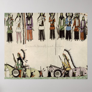 'Smoothing the Place Dance' (ink on paper) Poster