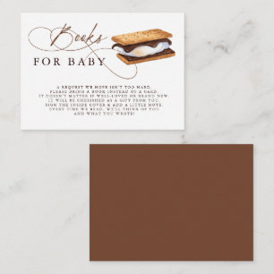 S'More Baby Shower Book Request Enclosure Card