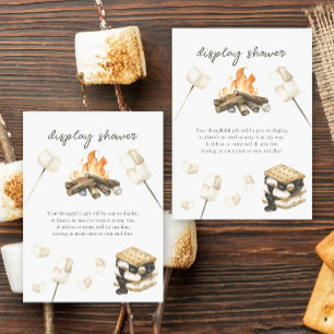 S'more Baby shower Display shower Enclosure Card