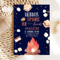 S'more Bonfire Smore Fun Friends Camping Birthday