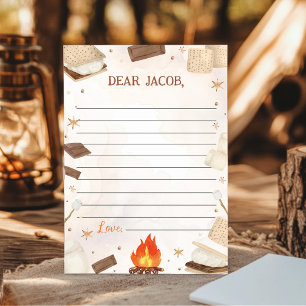 S'more Campfire Time Capsule Note Message Card