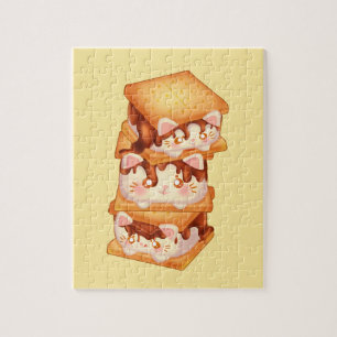 S'more Chocolate Cats Jigsaw Puzzle