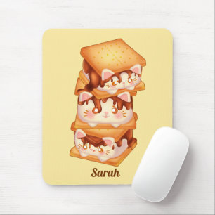 S'more Chocolate Cats Mouse Mat
