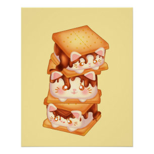 S'more Chocolate Cats Poster