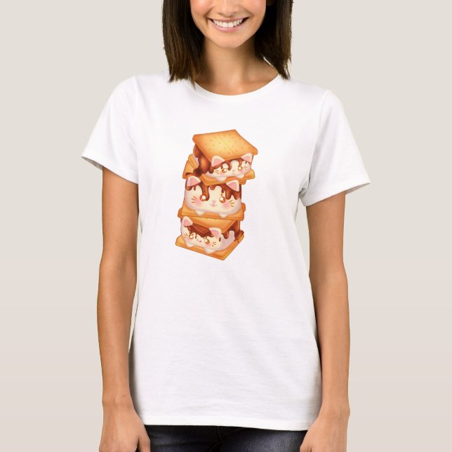S'more Chocolate Cats T-Shirt (Front)