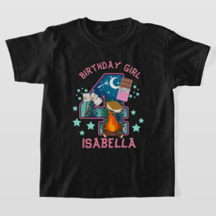 S'more Fourth Birthday shirt Camping