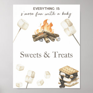 S'more fun Baby shower Sweets and treats  Poster