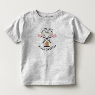 S'more Fun When Camping Outdoors Lover Gift Toddler T-Shirt