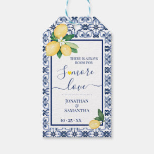 S'more Love Mediterranean Lemons Wedding Favour Gift Tags