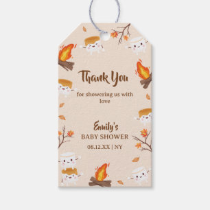 S'more Love Rustic Camping Fall Baby Shower  Gift Tags