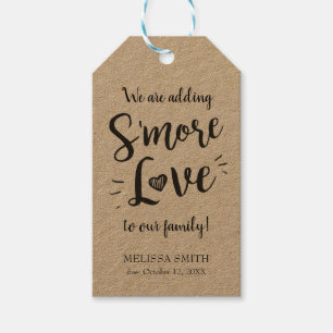 Smore Love to our Family s'mores Favours Simple Gift Tags