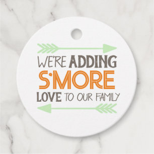 S'more Love Woodland Baby Shower Favour Tags