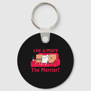 Smore Merrier Cute Kids Cartoon Christmas  Key Ring