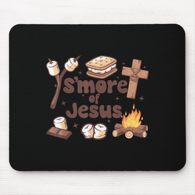 Smore Of Jesus Christian Camper Camng Lover  Mouse Mat (Front)