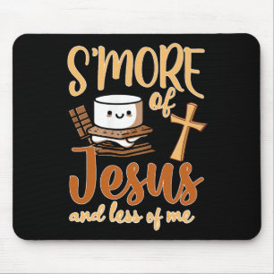 Smore Of Jesus Less Of Me Christian Camper Camping Mouse Mat