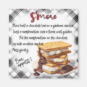 S'more Recipe Magnet