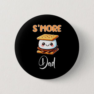 S'more Shirt Funny S'mores Dad S'mores Father Smor 6 Cm Round Badge