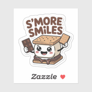 S'more Smiles Cute Kawaii Campfire Treat