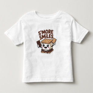 S'more Smiles Cute Kawaii Camping Toddler T-Shirt