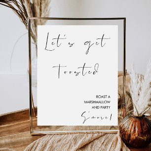 S'more Station Bar   Roast A Marshmallow Wedding Poster