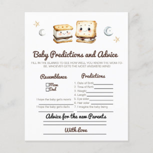 Smore themed Advice for new Parents Game.