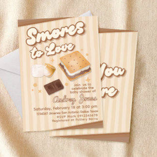 S'more to Love Baby Shower Invitation