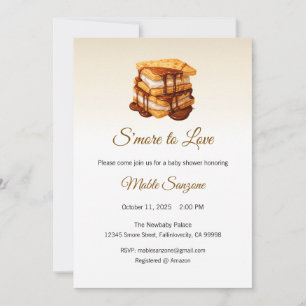 S'more to Love Invitation, Baby Shower Invitation