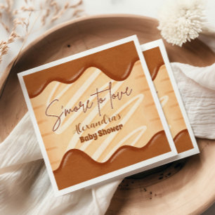 S'more to Love Kawaii Gender Neutral Baby Shower Napkin
