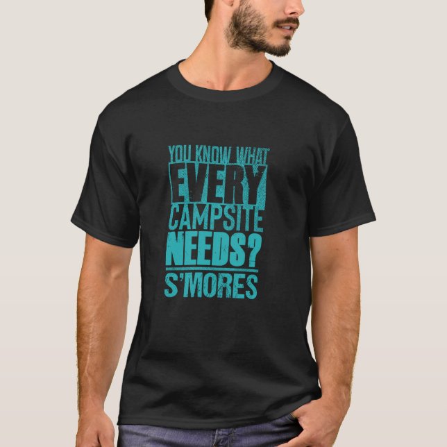 Smores and Camping Lover u2013 Funny S'mores Camp  T-Shirt (Front)